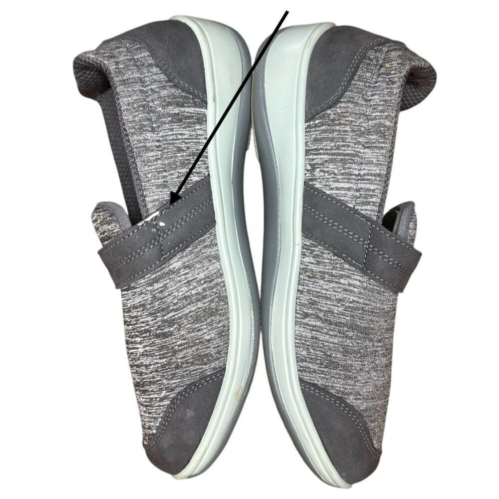 Orthofeet Quincy Stretch Grey Slip On Walking Shoes Sz: 9 Women's Medium - Picture 5 of 9